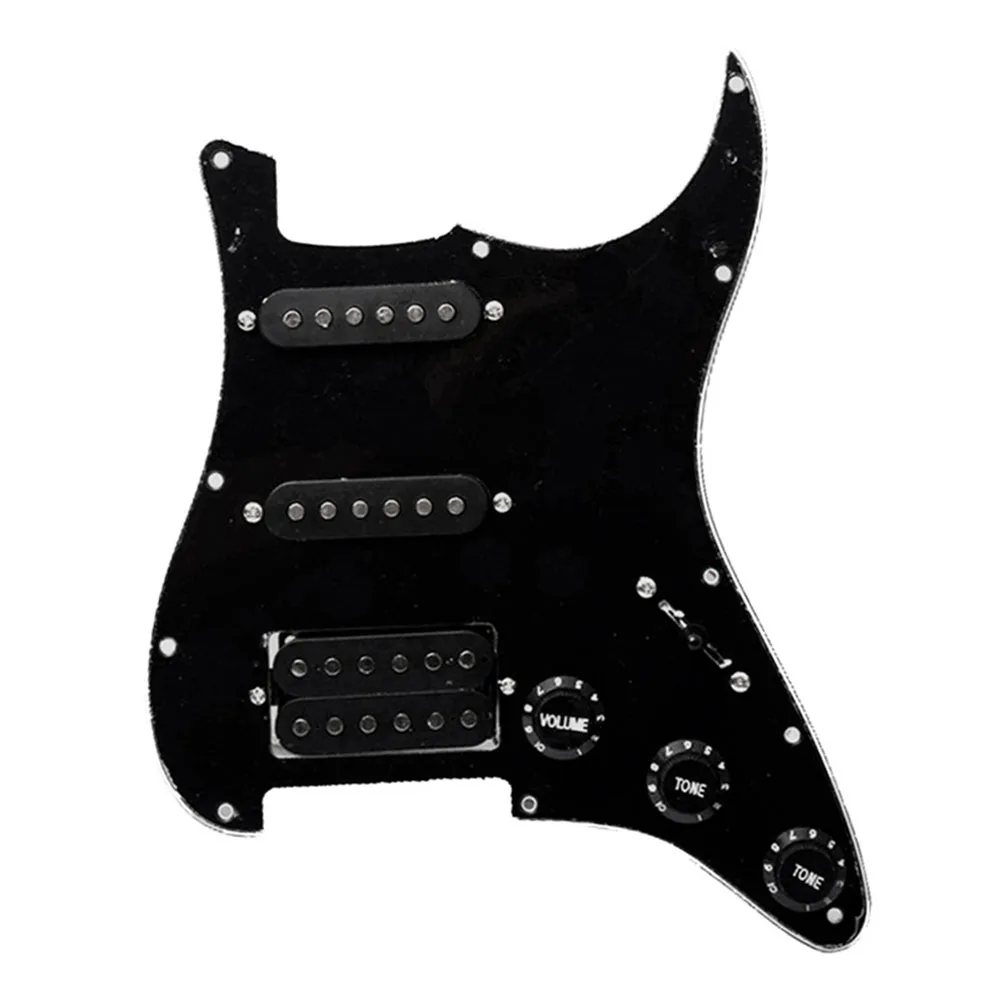 Comprehensive SSH Prewired Electric Guitar Pickguard Primed for ST Guitar Parts Replacement Ensure Clean and Balanced Output