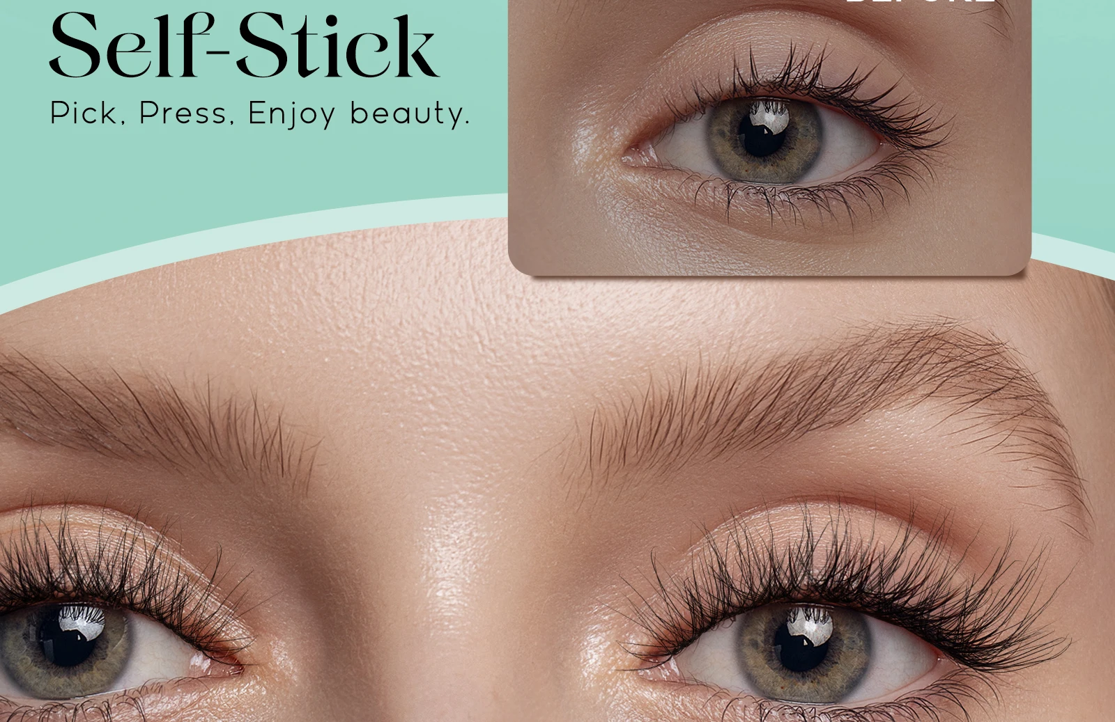 VYRILA Selbstklebende Wimpern, kein Kleber erforderlich, 10–16 mm, vorgeklebte Cluster-Wimpern, D-Curl, weiche, natürliche Wimpern zum Aufdrücken – Detail 9