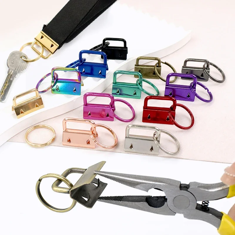 10Pcs 20/25/32mm Keychain Lanyard Repair Carabiner Clips Wristlets Webbing Strap Metal Tail Clip Buckle Openable O Ring Hook - Image 6
