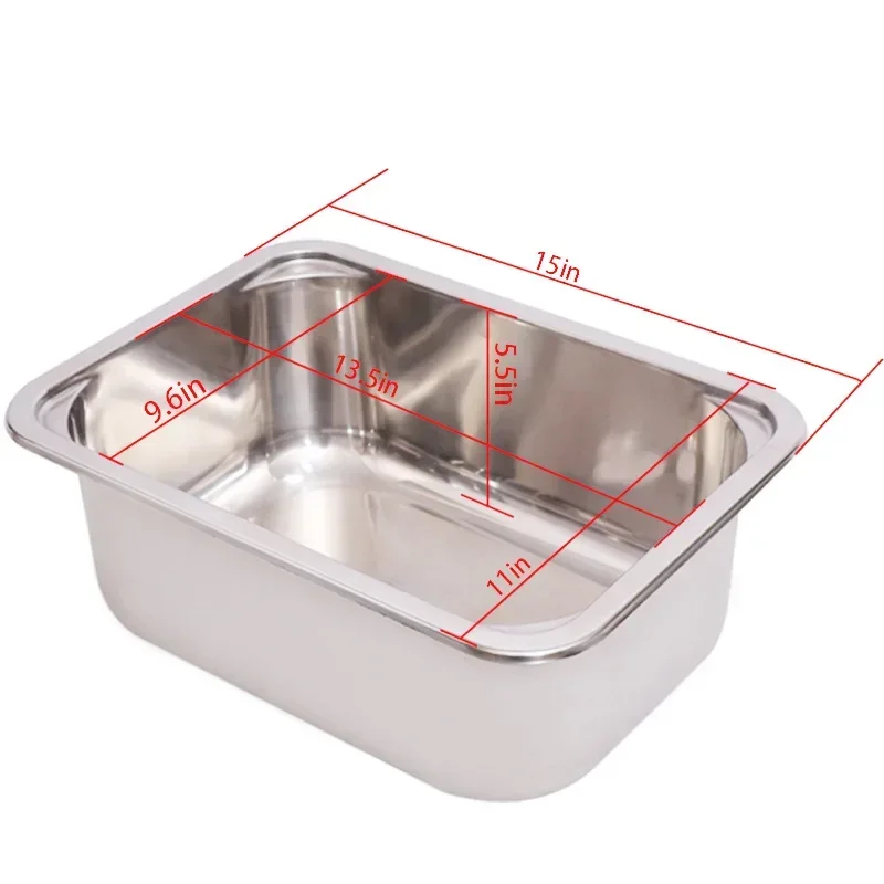 RV Sinks 304 Grade Stainless Steel with Acrylic Cutting Board Concealed Sinks for RVs