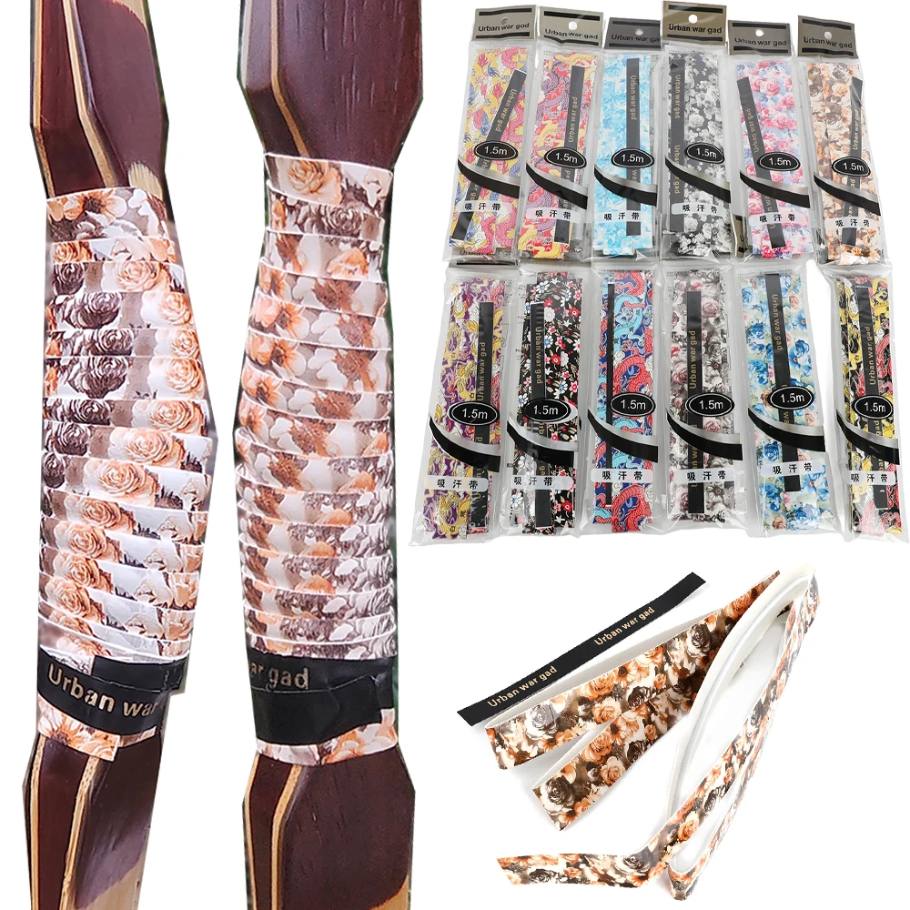 

3pcs Archery Shock Absorber Belt Nonslip Stretchy Bow Riser Handle Grip Tape Absorb Sweat Band Compound RecurveBow Crossbow Belt