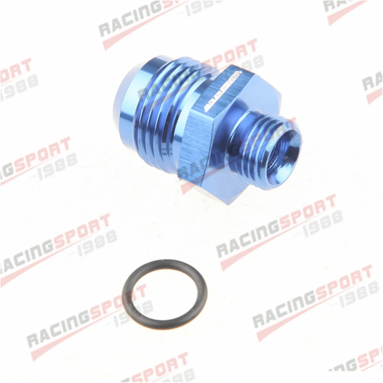 Male Adapter Fitting Blue AN12 O-ring Boss to AN12 6061-T6 aluminum Flare Fiting