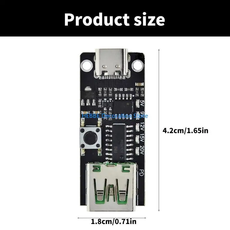 B0KC USB C Starter Module Spannungen Power Starter -Module einfach zu bedienen ABS für Labortests & Easy Carry -Gerät