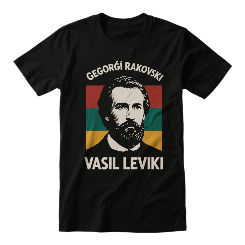 

Georgi Rakovski Vasil Levski Bulgaria Patriotic T-Shirt. Summer Cotton Short Sleeve O-Neck Mens T Shirt New S-3XL