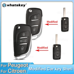 CE0536 per Peugeot 207 307 407 107 306 308 508 408 modificato Flip Remote Car Key Shell per Citroen tronc2 cn3 C4 tron5 C6 Xsara Berlingo