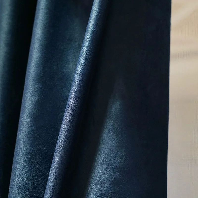 Benutzerdefinierte Größe!! Europäischen Stil Einfache Licht Luxus Samt Tuch Verdunkelung Sonnenschutz Vorhänge für Wohnzimmer Esszimmer Schlafzimmer Dekor – Detail 9