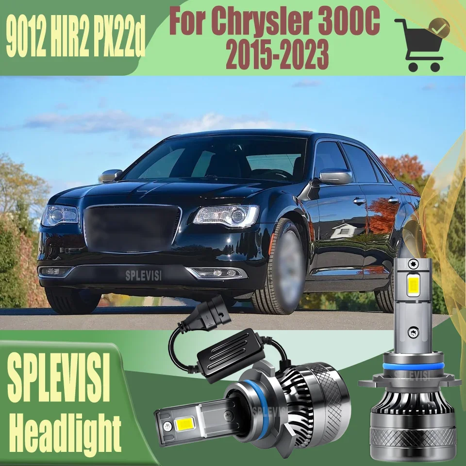 LED Car Headlights Auto Lamp Waterproof & Dustproof for Night Highway Safety For Chrysler 300C 2015 2016 2017 2018 2019-2023