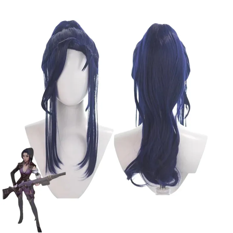 Игра LOL Кейтлин Кирамман Шериф Пилтовера Косплей Костюм Маленький торт Пальто Униформа Ботинка Парик Женский Сексуальный Карнавальный Костюм; 8's, 6;