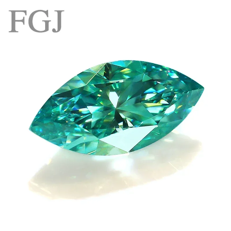 Aqua Blue Losse Moissanite Brilliant Cut Marquise Cut VVS1 For Jewelry Making Rings/Pendants Free Engraved Girdle Wholesale