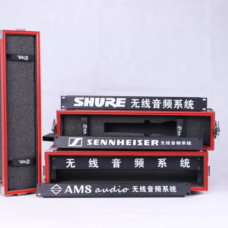 

Microphone Receiver Case, 2U Wireless Air Case Microphone Cabinet