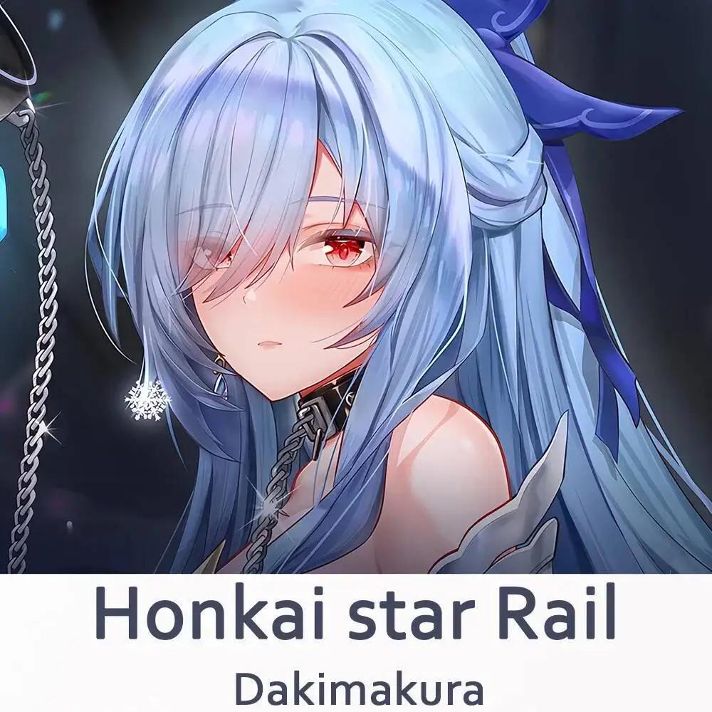Honkai Star Rail Jingliu Dakimakura 2WAY Hing Body Case Anime Jing Liu Cuscino Fodere per Cuscini Regali di Natale