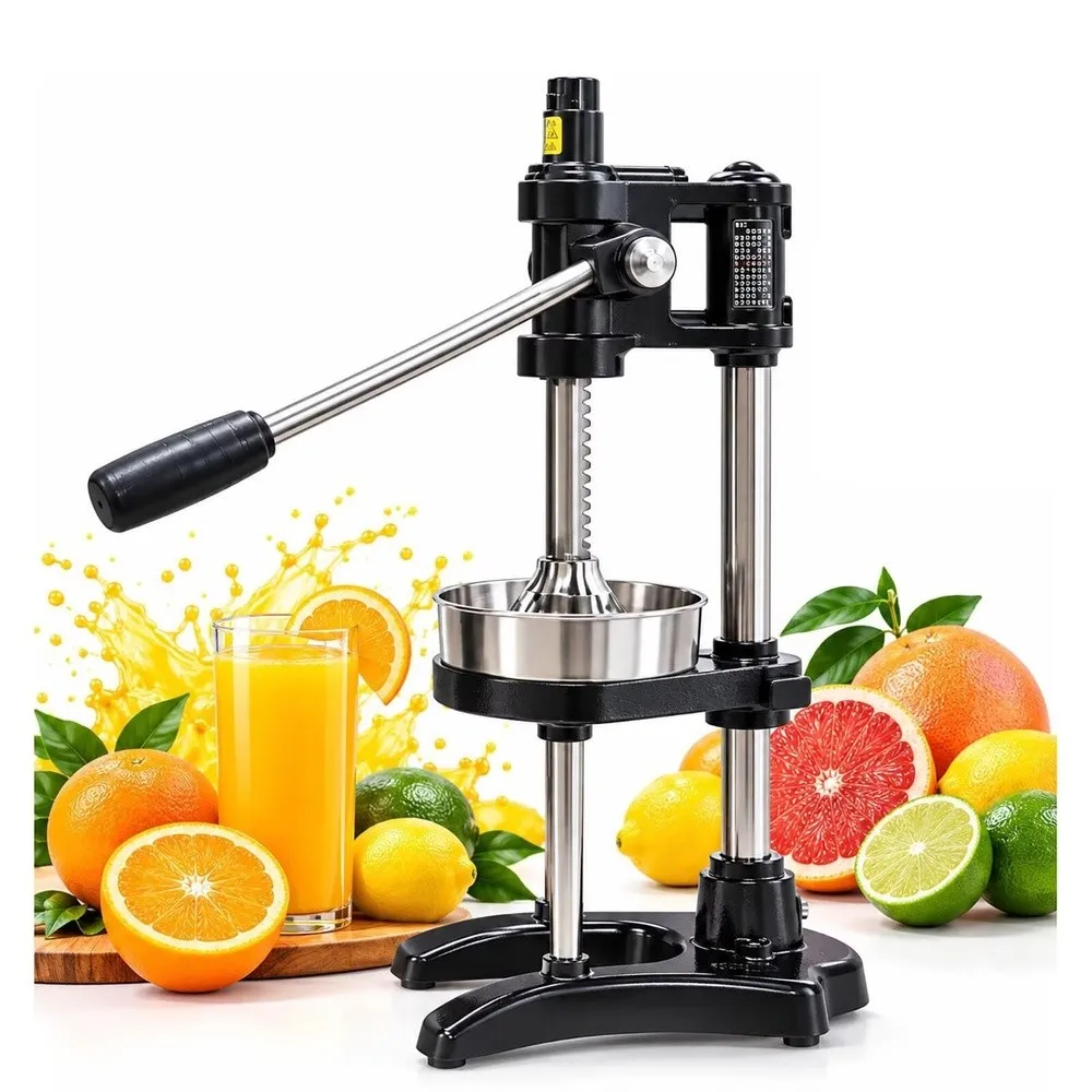 Commercial Juicer 304 Manual Extractor Fruit Lemon Pressr Black