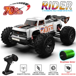 NOWOŚĆ S910PRO 1:16 70KM/H 4WD RC Car z zdalnie sterowanym samochodami LED High Speed Drift Monster Truck dla dzieci VS Wltoys144001 Zabawki