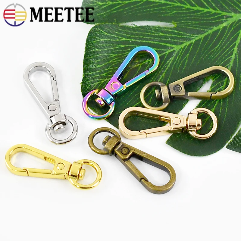 5-50Pcs 8*38mm Metal Bag Strap Buckles Lobster Clasp Swivel Snap Hooks Keychain Trigger Clips Clasps Leather Craft Accessories