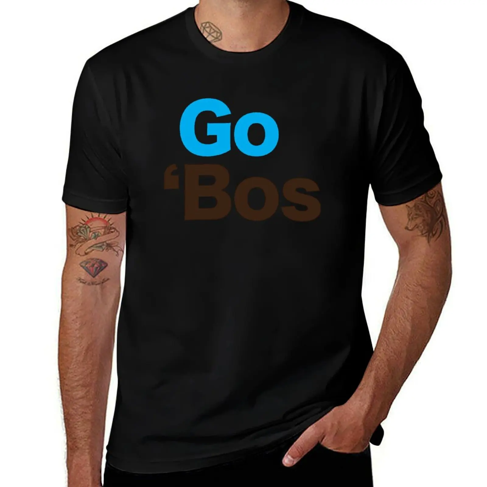 Go 'Bos (Tufts University Jumbos) T-Shirt Casual Basic Short Sleeve T-Shirt