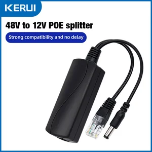POE Splitter 48V to DC 12V 1.2A 100M POE Camera Injector Video Power Supply Module For CCTV IP Camera Switch Ports