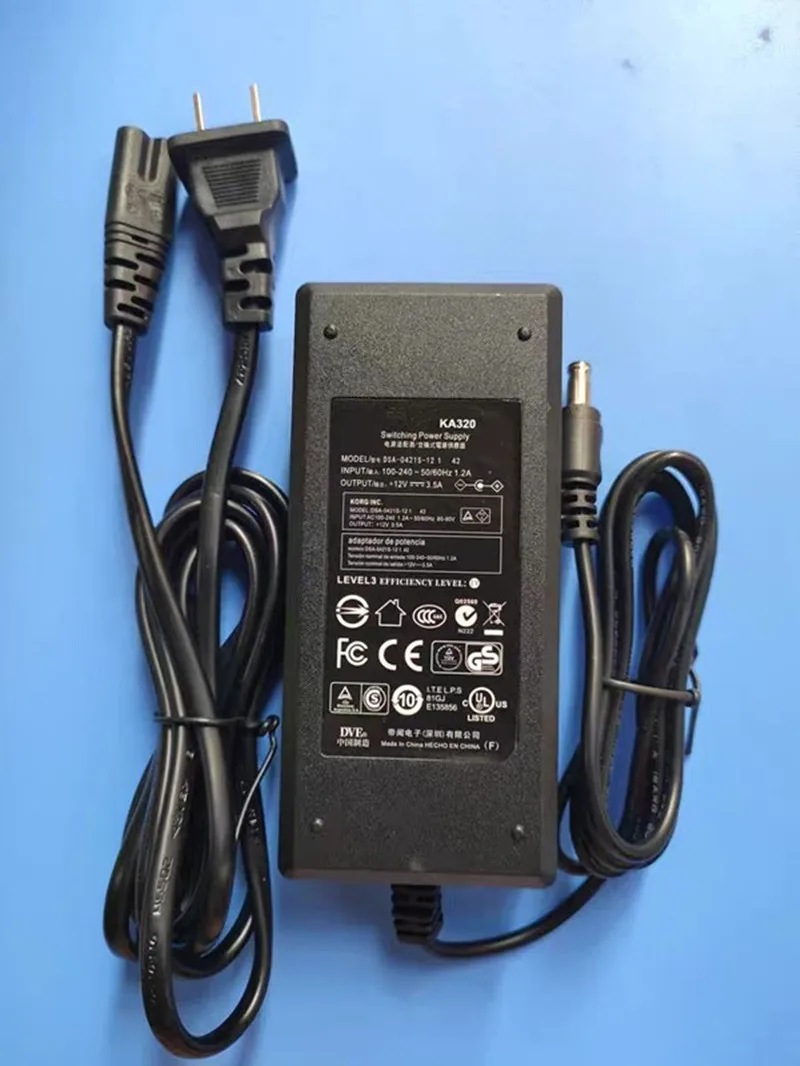 

DSA-0421S-12 1 адаптер переменного тока 12 В 3,5 А зарядное устройство для KORG KA320 KS-320 KS-520 PA50 SP250 LP350 Импульсный источник питания 12 В