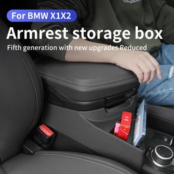 Central Console Storage Box Arm Rest For BMW X1 F48 F49 X2 F39 2016-2022 LHD Stowing Tidying Auto Interior Organizer Accessories