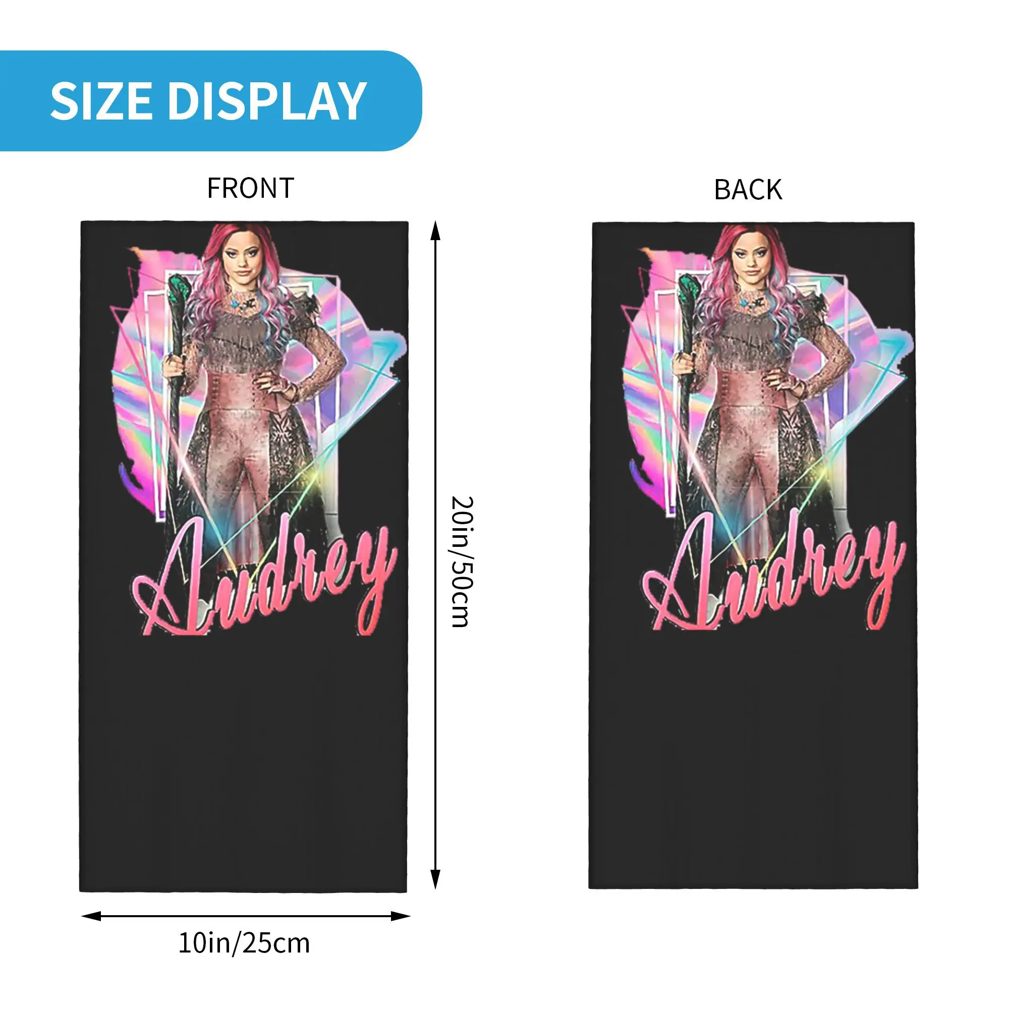 أودري ملكة يعني أحفاد 3 باندانا غطاء الرقبة المطبوعة التفاف وشاح متعدد الوظائف بالاكلافا المشي لمسافات طويلة الصيد للجنسين