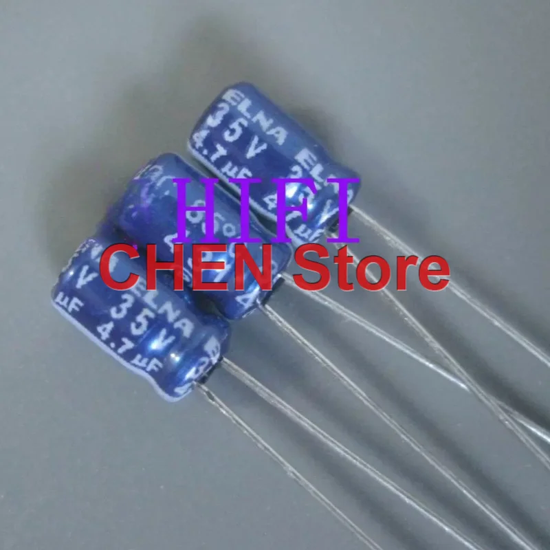 50PCS/lot original ELNA RC2 35V4.7UF 4X7MM 85C 4.7UF 35V electrolytic capacitor free shipping