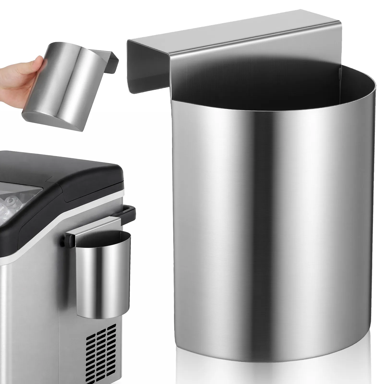 

Ice Scoop Holder Heavy Duty Stainless Steel Hanging Organizer for Market Shelf Kitchen Storage Basket Bulk Shovel Organizer