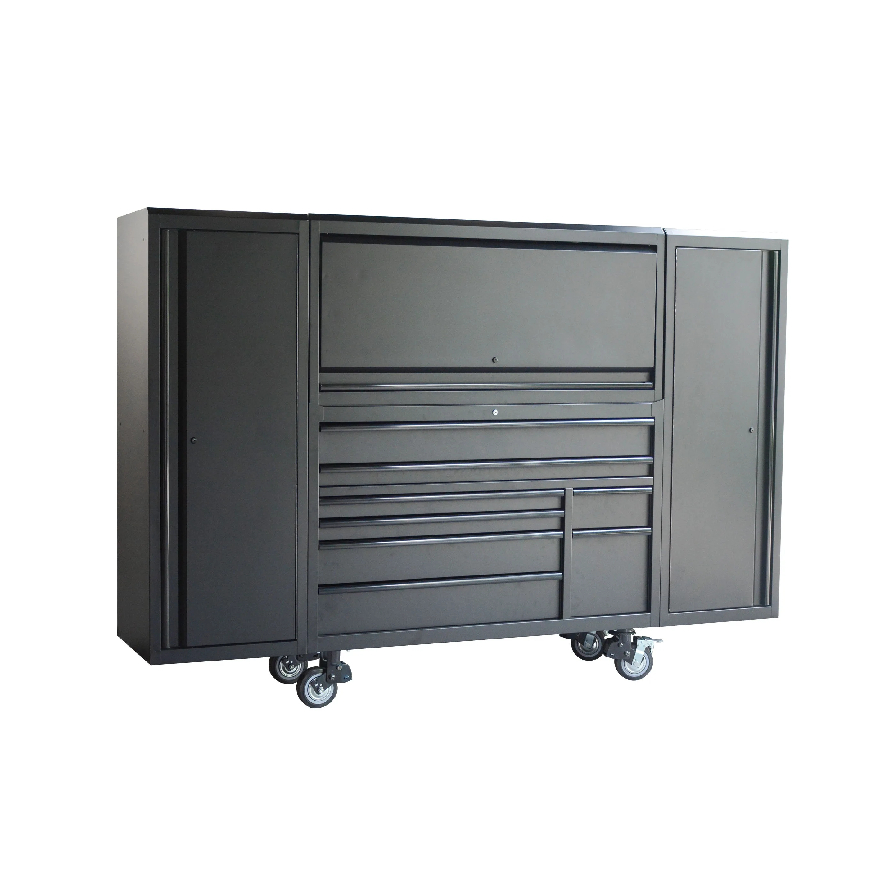 Wholesale 72 inch metal texture stainless steel tool cabinet mobile lockable rust-proof multi-function garage tool storage