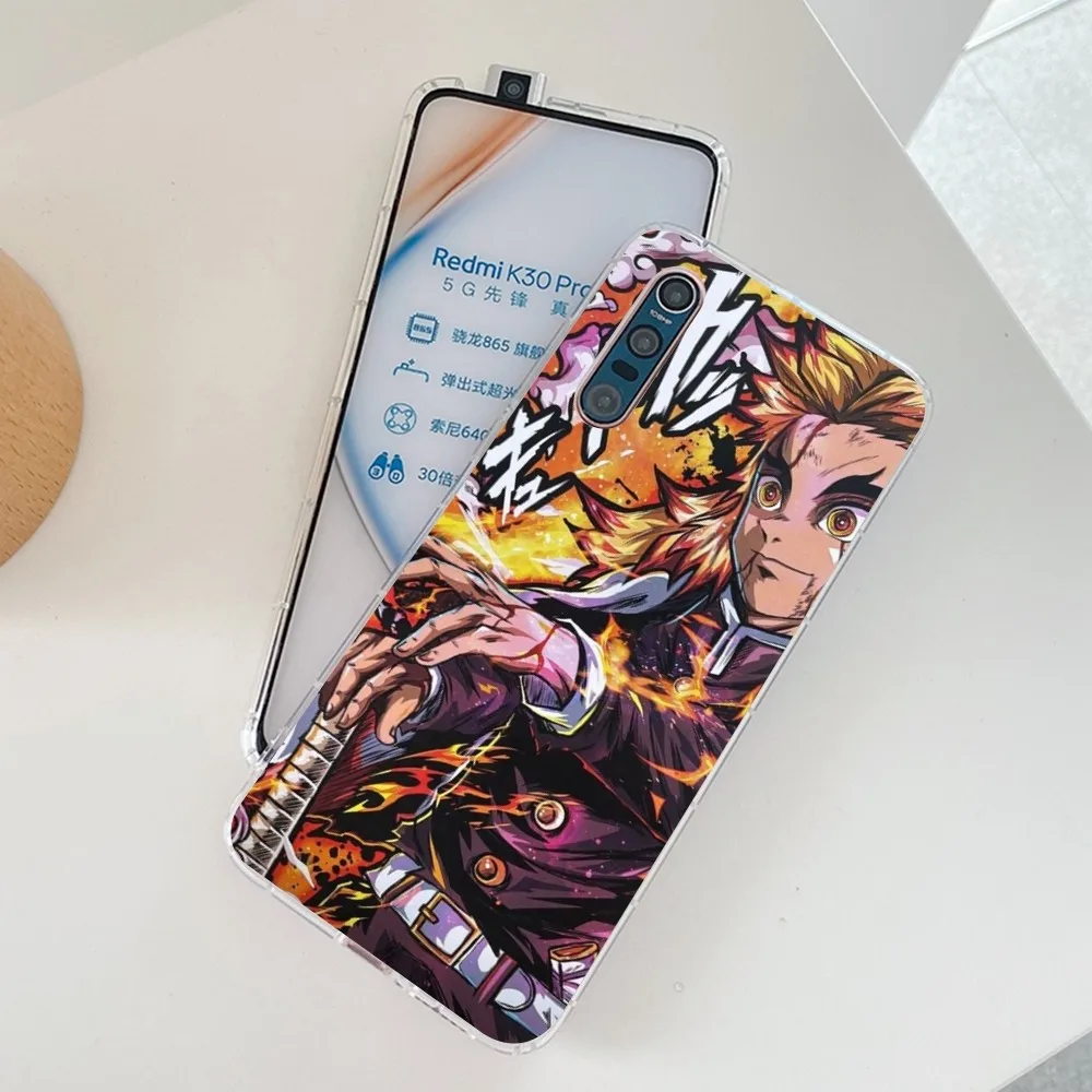 Rengoku Kyoujurou Demon Slayer Phone Case for Samsung S21 A10 for Redmi Note 7 9 for Huawei P30Pro Honor 8X 10i Cover