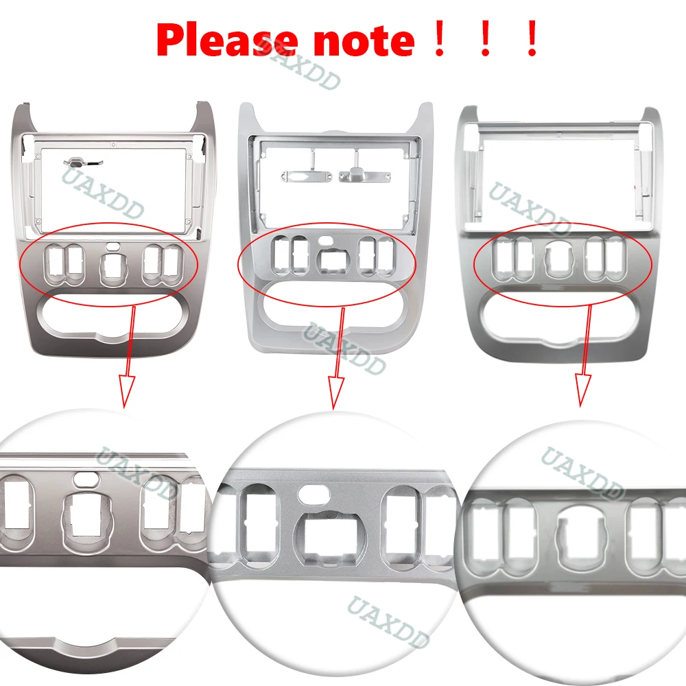 2 Din Car Interior For 2010-2013 RENAULT LOGAN 9INCH Radio Video CD GPS MP5 DVD Android Navigation Frame Kit Panel Center Fascia