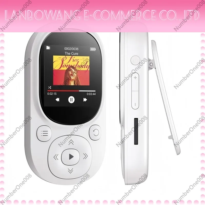 Mini Clip-on Bluetooth MP3 Player Portable Clip Music Player Student Special Mini MP4 Player for Sports Running