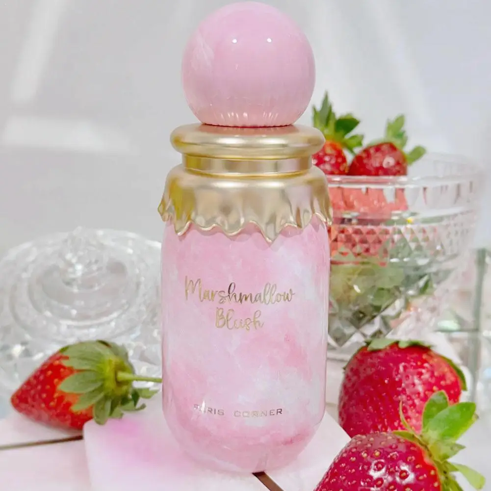 Perfume Marshmallow Blush de Oriente Medio, Eau de Parfum con Aroma a Vainilla, Receta de Comida Dulce, Perfume de Larga Duración, Perfume Encantador para Mujer, Regalo de Maquillaje