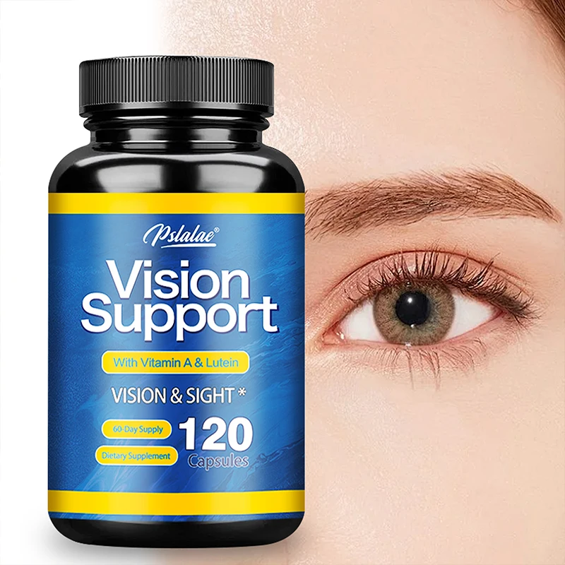 

Vision Support Capsules - with Lutein, Bilberry - Helps Maintain Healthy Vision, Relieve Eye Fatigue, Dry Eyes