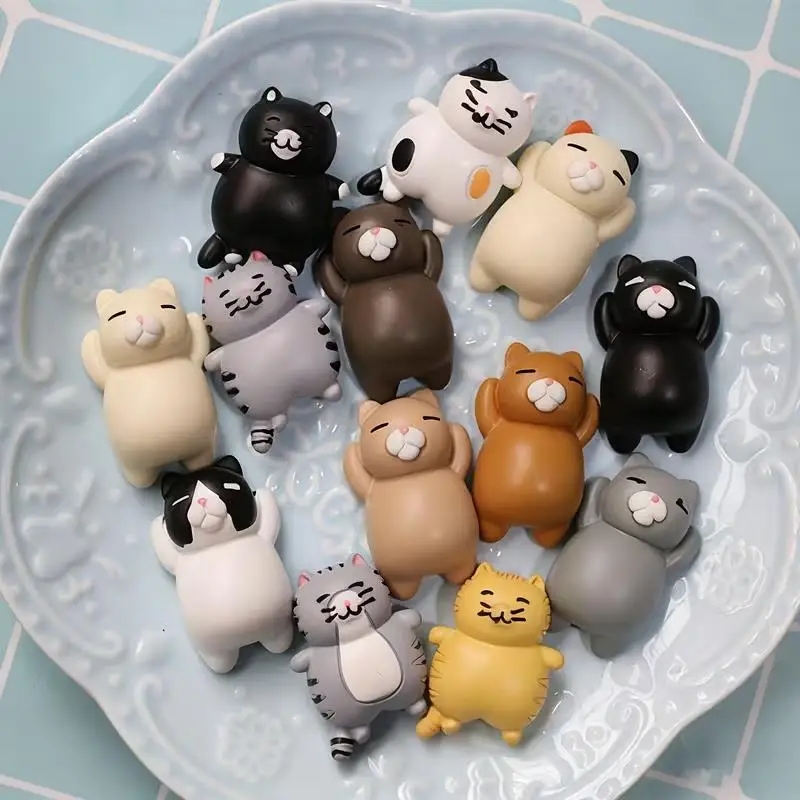 5pcs Large Kitten Refrigerator Magnets – Christmas Decoration for Fridge, Kitchen, Office, Cute