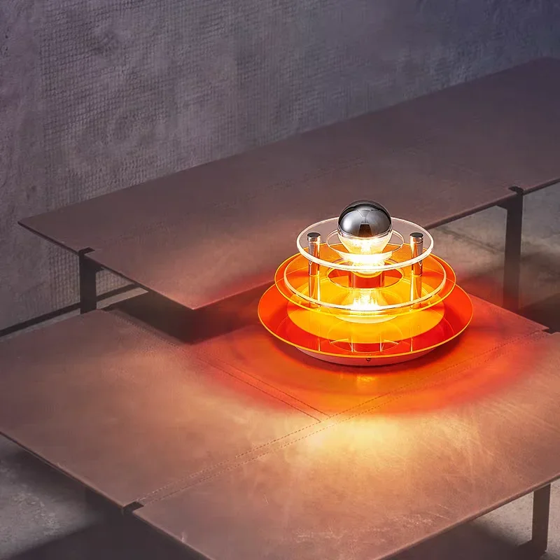 New Colored Wall Lamp With Space Era Ins Style Mid-ancient Bedroom Living Room Study Acrylic Atmosphere Lights