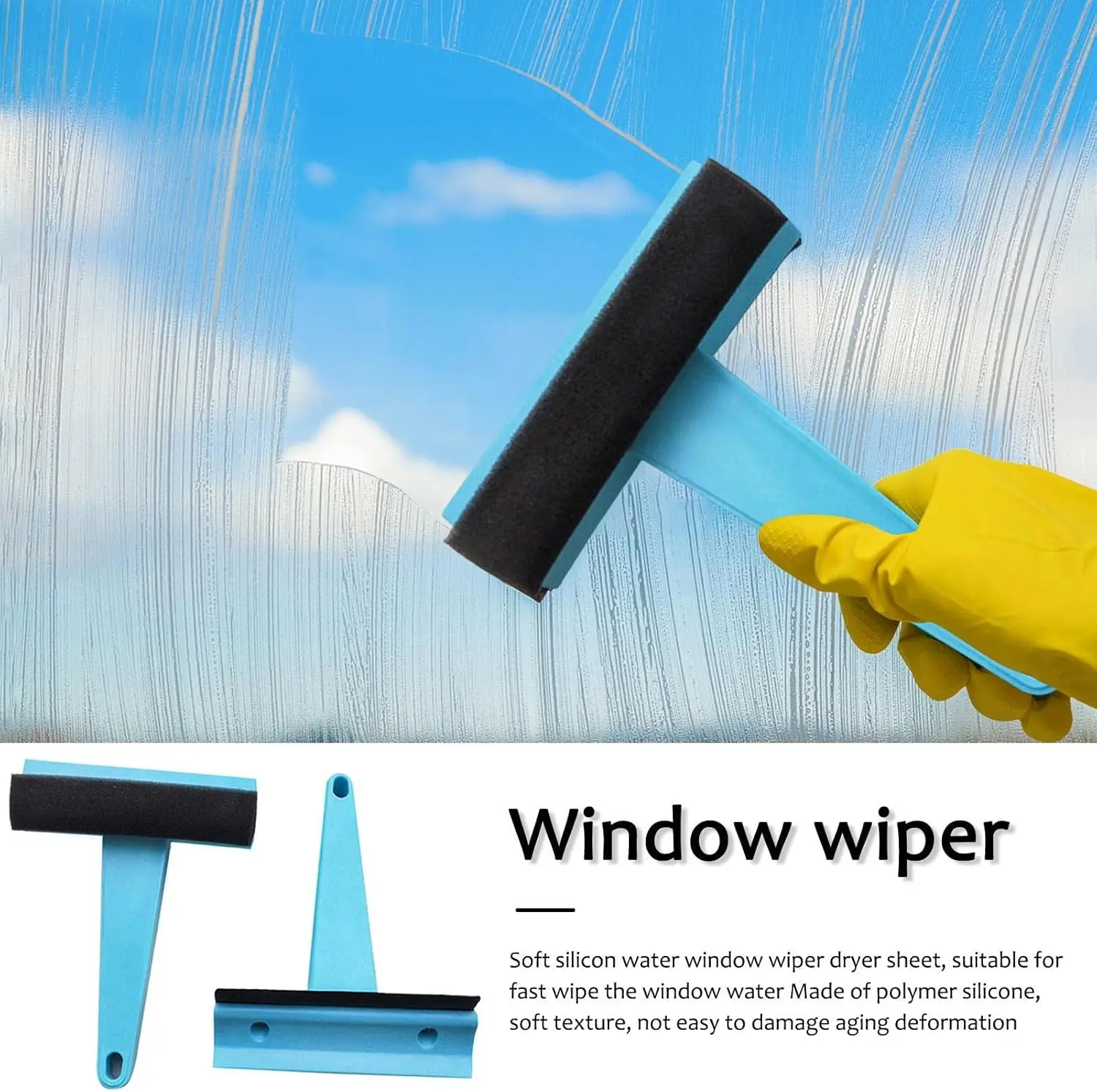 Three-In-One Winter Snow Shovel For Motor Vehicles Silicone Car Snow Scraper Glass Snow Scraper Multi-Purpose De-Icing Shovel