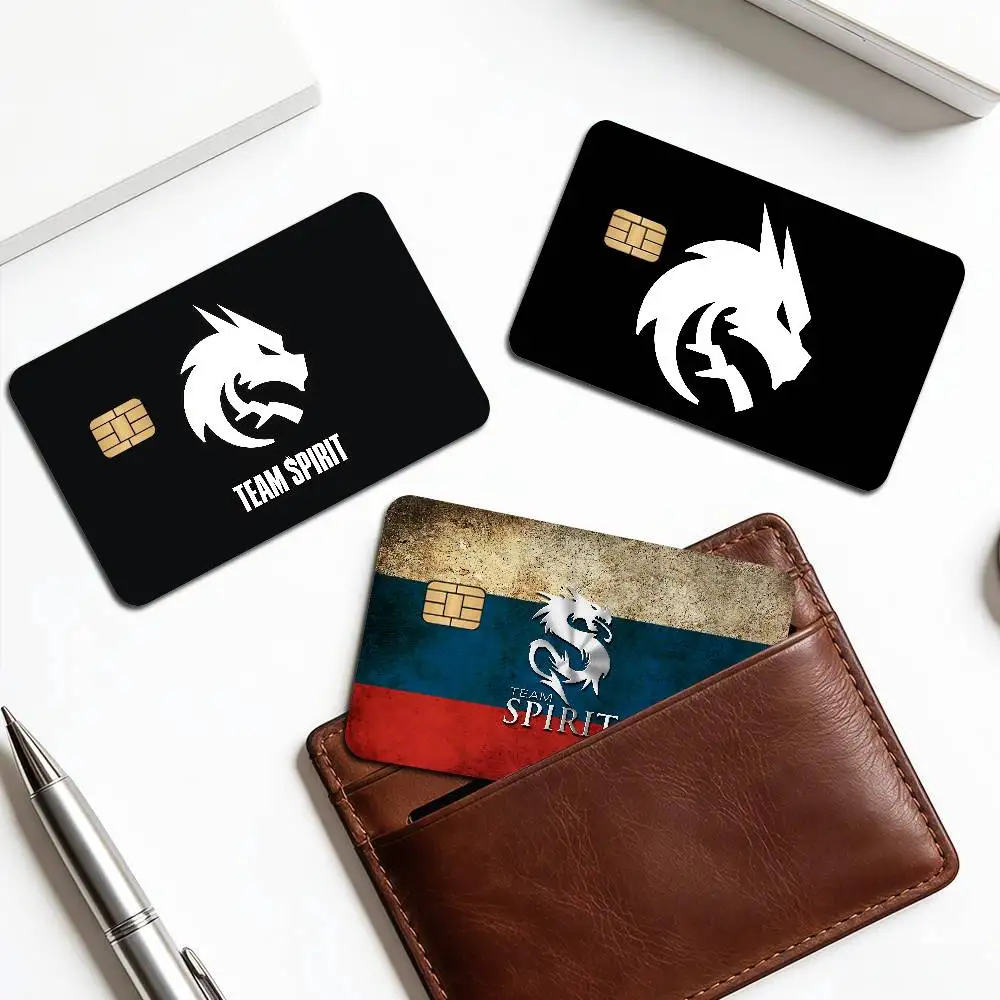 Game T-Team Spirit Anime Front Cover Film Sticker Skin for Credit Debit Card Small Large Chip