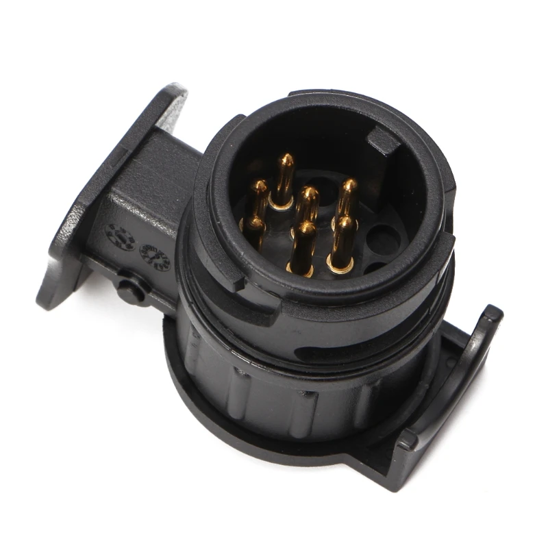 13 To 7 Pin Round Standard European Car Plug Connector Plastic Car Trailer 7 Pin Socket Plugs for Trailers