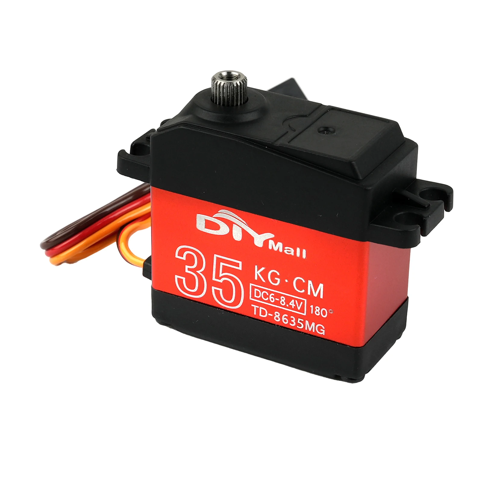 Motore servo con spazzole di carbone digitale TD-8635MG da 35 kg. cm 180 ° /270 ° /360 °   Servo standard per giocattolo modello robot aereo per auto RC