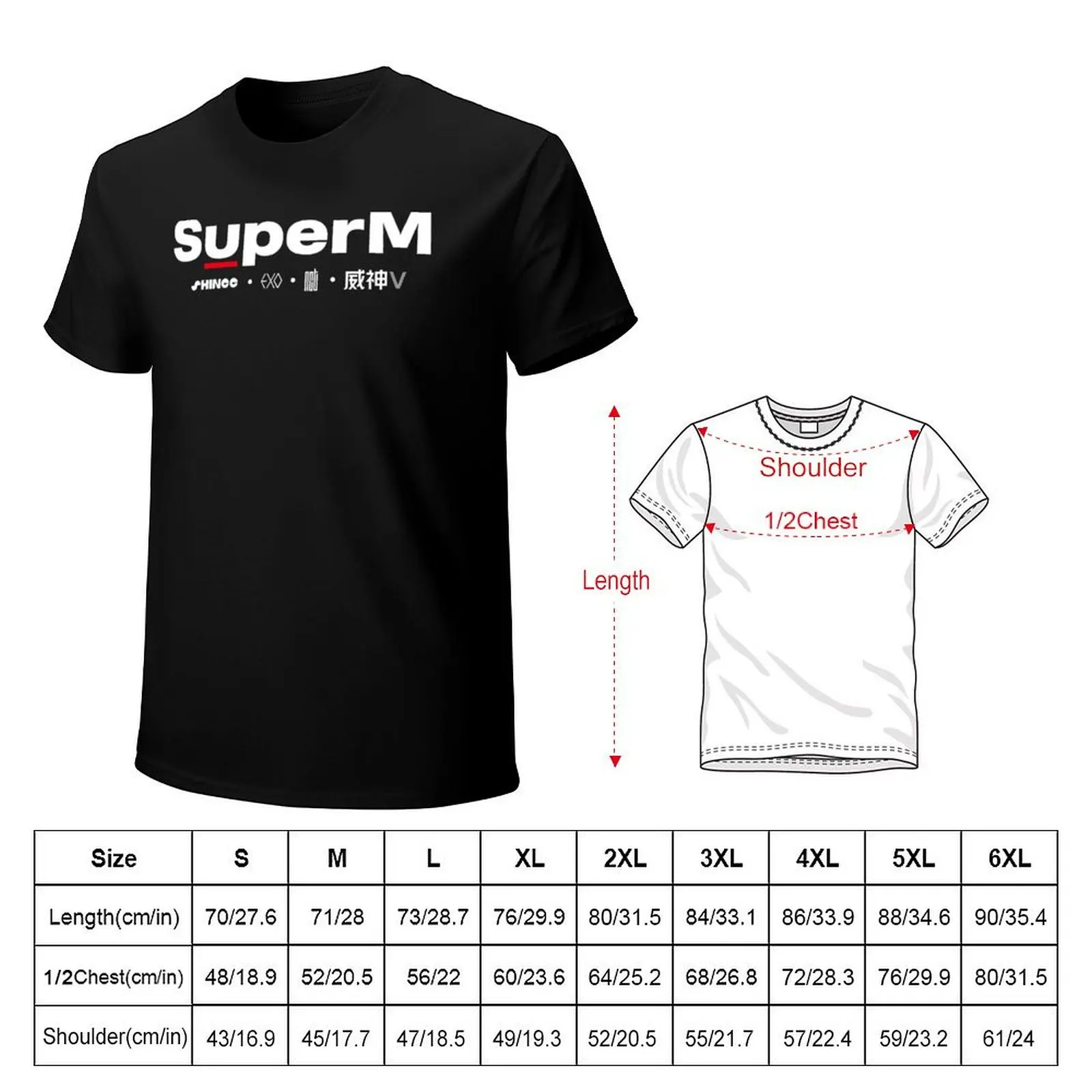 SuperM - We Are The Future T-Shirt Basic Lightweight Short Sleeve Tee