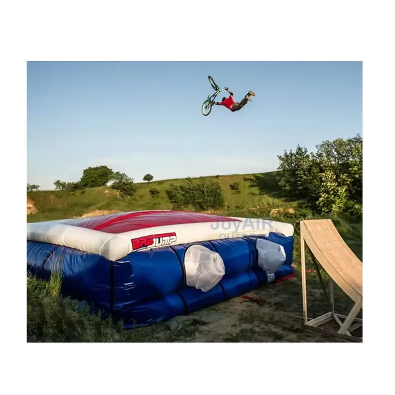 Inflatable PVC Jump Sports Safety Air Cushion Freefall Stunt Rescue Mat Bike Landing Air Bag Jump Airbag for Extreme Sports