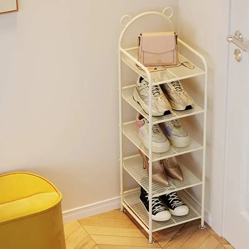 3 طبقات تصميم خزانة خذاء قوية جميلة توفير المساحة المنظم رف الأحذية غرفة المعيشة أثاث Armario De Zapato الحديث #5