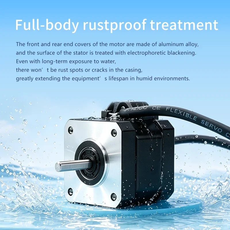UMOT IP67 Water-proof Dust-proof Hybrid Stepper Motor Nema23 Torque 1890mN.m Specification 57*76mm 3.0A for Harsh Environments