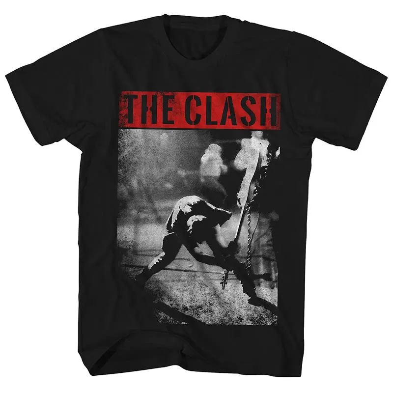 The Clash Collision Band London Calling, A Casual T-shirt Men's and Women's Luxury Band Brand Top 2026 New Band Logo