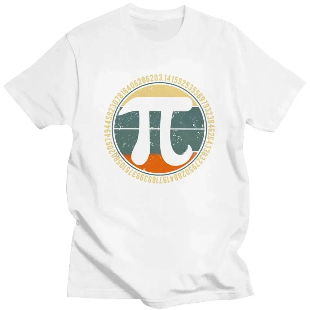 Tops Loose Fit Clothing Gift Vintage Retro Pi Tshirt Men Pure Urban T-shirts Short Sleeved Algebra Shirt Math Teacher Tee