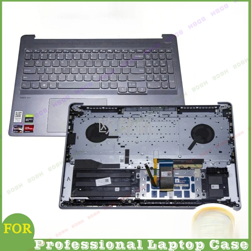 BDBH@ New Original for Lenovo Ideapad 5 Pro 16ARH7 16ACH6 16IHU6 Laptop Palmrest Upper Cover with Backlit Keyboard RU US