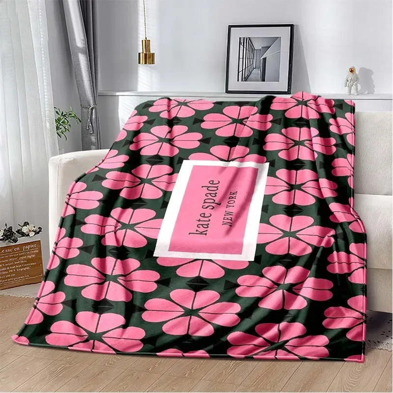 Fashion brand logo Ke-Kate-Spade-e plush blanket home sofa bed decoration portable picnic gift warm blanket