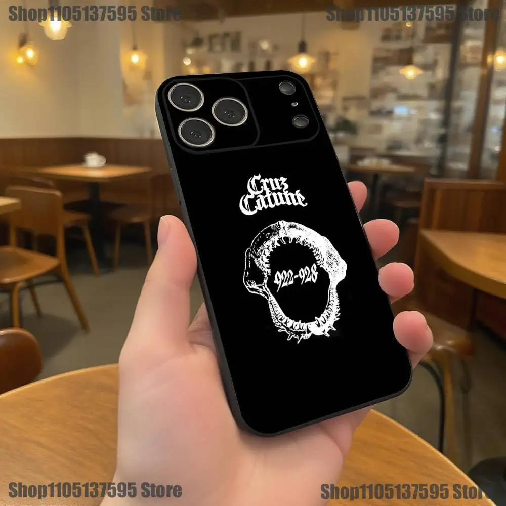 حافظة هاتف Cruz Cafune Me Muevo Con Dios لهاتف iPhone 17,16,15,14,13,12,11,Pro,XS,Max,XR,Plus,E,SE4,غطاء ناعم أسود صغير