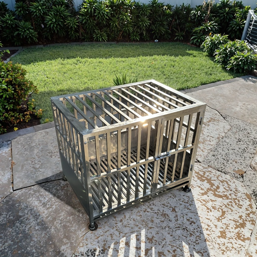 Professional modular dog cage kennel metal large bracket adult big cat dog easy assembly pet dog cage with box packaging