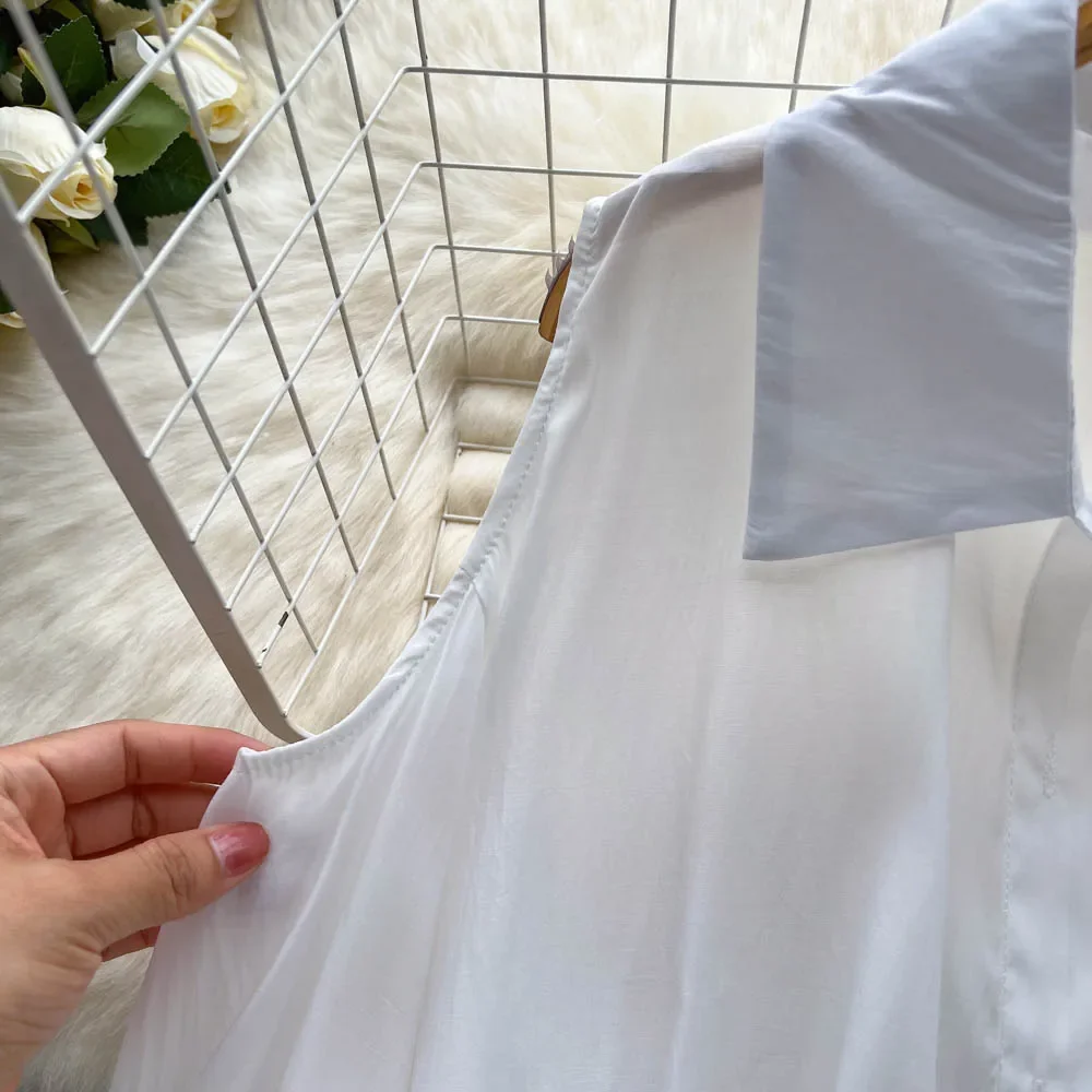 2026 moda feminina duas peças conjuntos lanterna manga blusa camisa topo + novo bodycon cintura fina ruched cinta de espaguete vestido novo