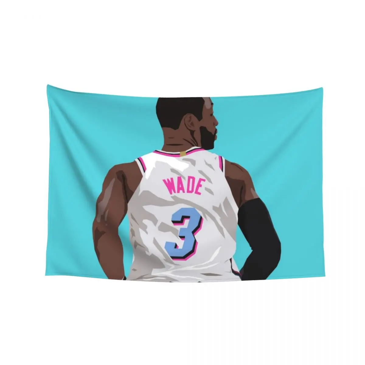 

Dwyane Wade Back-To Tapestry Room Decoration Korean Style Aesthetic Room Decor Decorations For Your Bedroom Tapestry