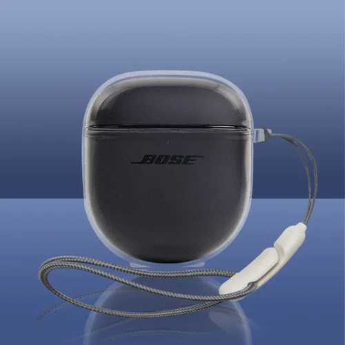 Imagen 2 del producto Funda para auriculares Bose QuietComfort Ultra, Fundas protectoras transparentes de TPU, auriculares QC II, carcasa para auriculares Bluetooth